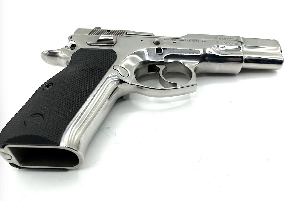CZ 75B RARE MIRROR-POLISHED STAINLESS (9mm) Factory Box, Papers & 16-rd mag-img-14