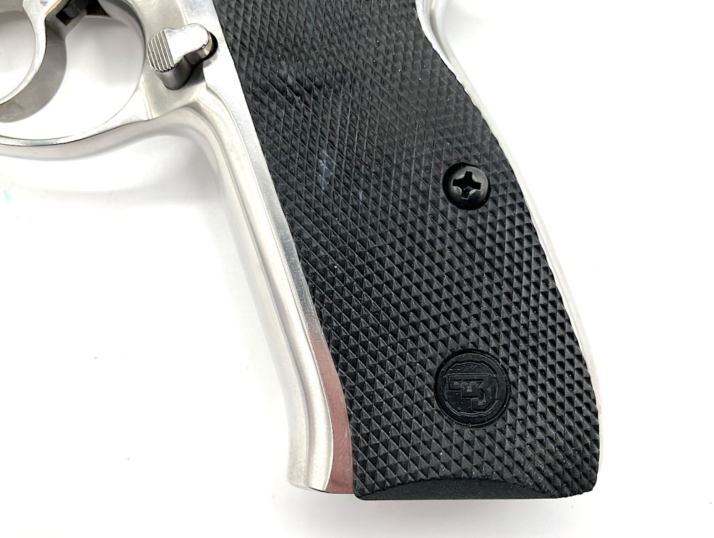 CZ 75B RARE MIRROR-POLISHED STAINLESS (9mm) Factory Box, Papers & 16-rd mag-img-8