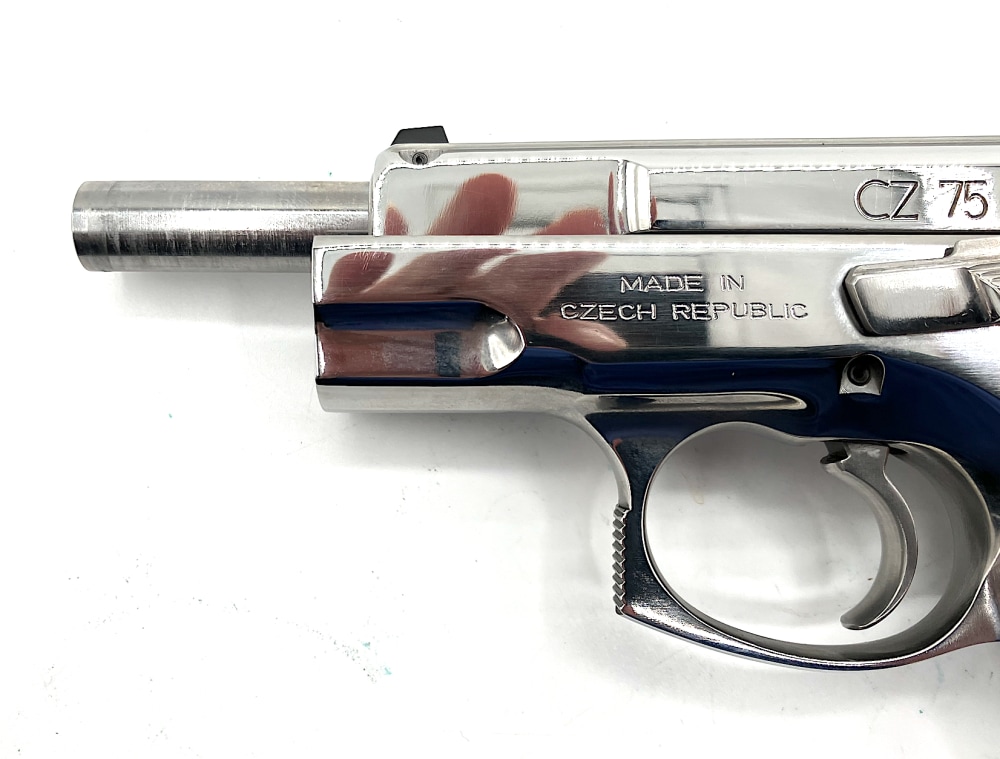 CZ 75B RARE MIRROR-POLISHED STAINLESS (9mm) Factory Box, Papers & 16-rd mag-img-4