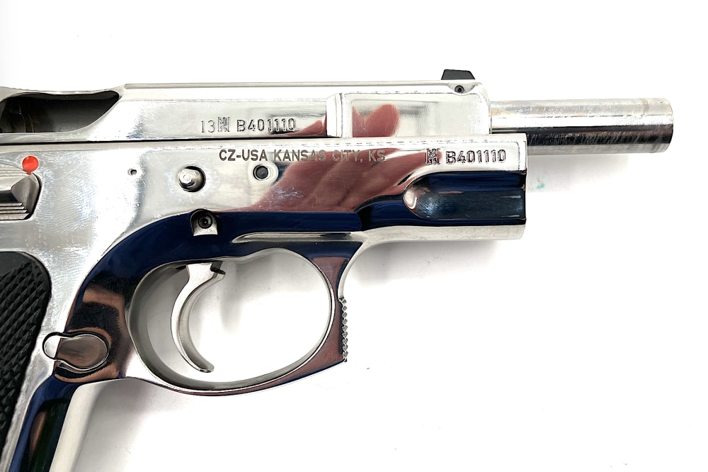 CZ 75B RARE MIRROR-POLISHED STAINLESS (9mm) Factory Box, Papers & 16-rd mag-img-13
