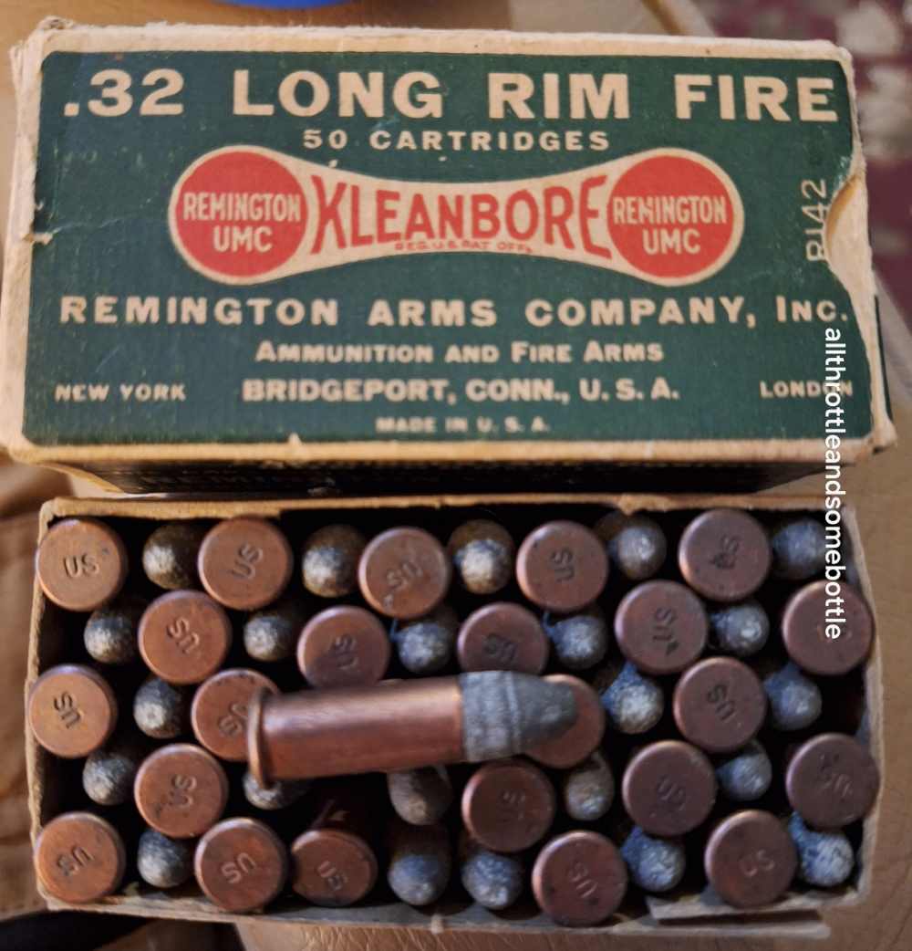 (50) ROUNDS OF REMINGTON .32 LONG RIMFIRE R142 DOGBONE AMMO-img-0