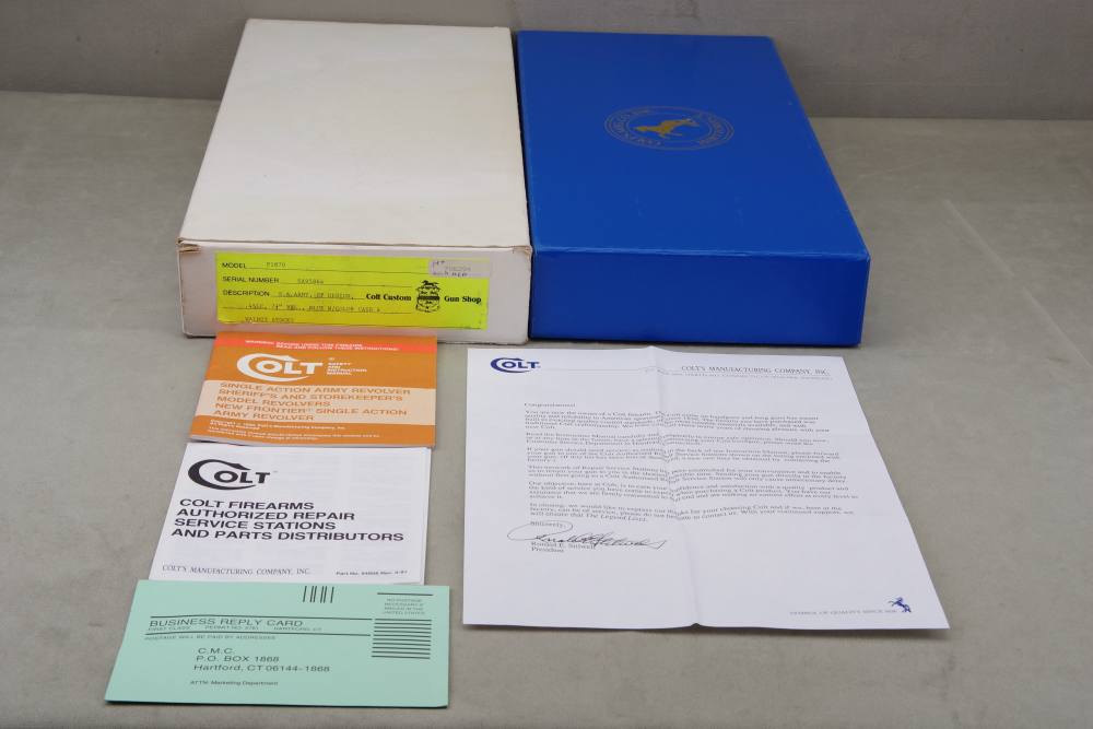 1991 Colt Custom Shop Single Action Army 45 Colt 7 1/2'' NIB -img-7
