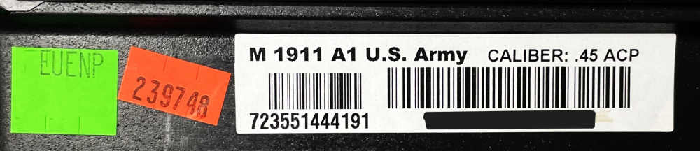 Tisas M1911 A1 US Army 5” 45acp – Black-img-4