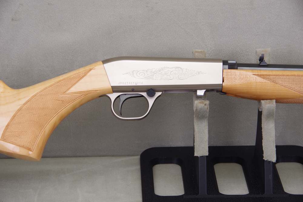 2021 Browning SA-22 22 LR 16'' Engraved Nickel Receiver Maple 100% NIB-img-14