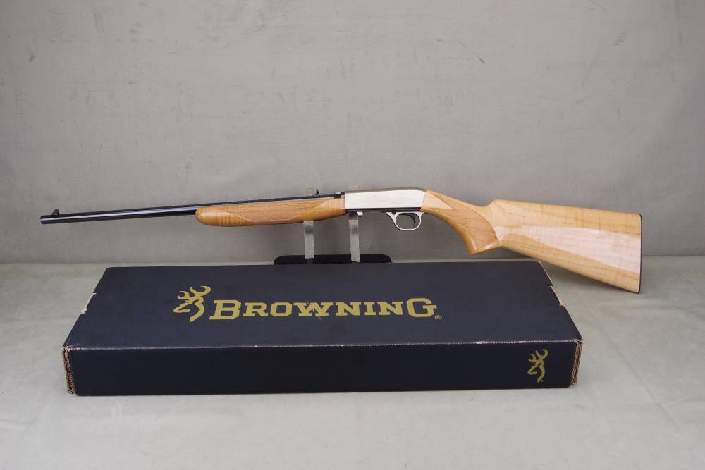 2021 Browning SA-22 22 LR 16'' Engraved Nickel Receiver Maple 100% NIB-img-5