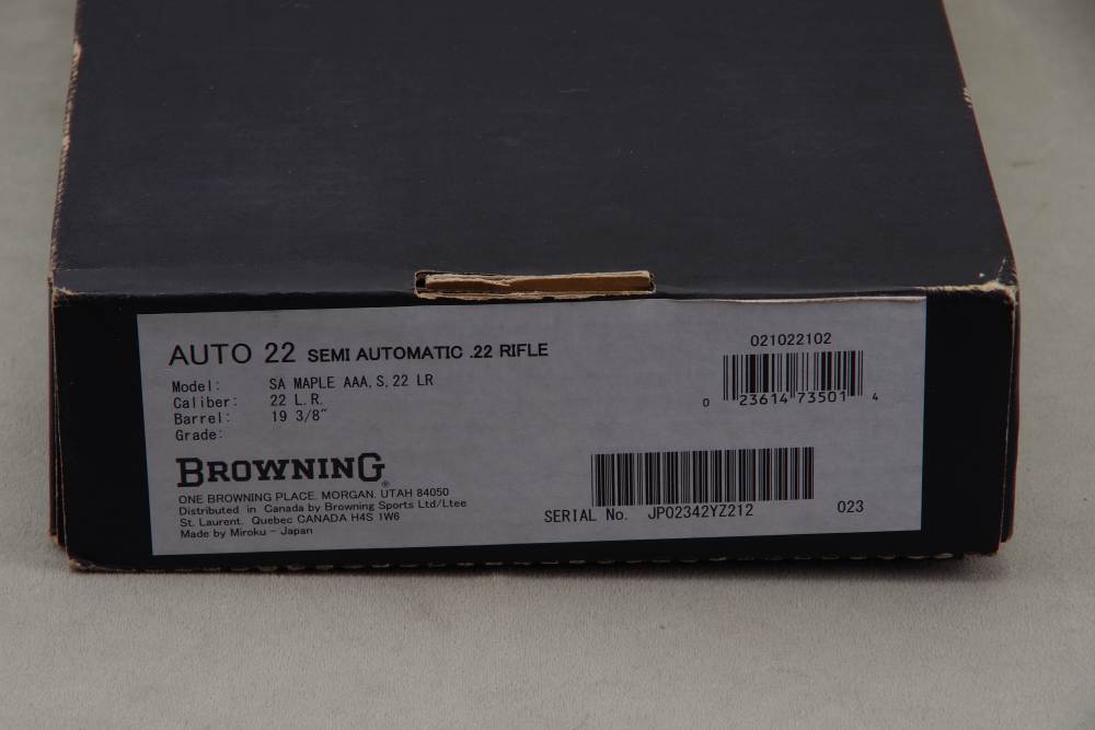 2021 Browning SA-22 22 LR 16'' Engraved Nickel Receiver Maple 100% NIB-img-2