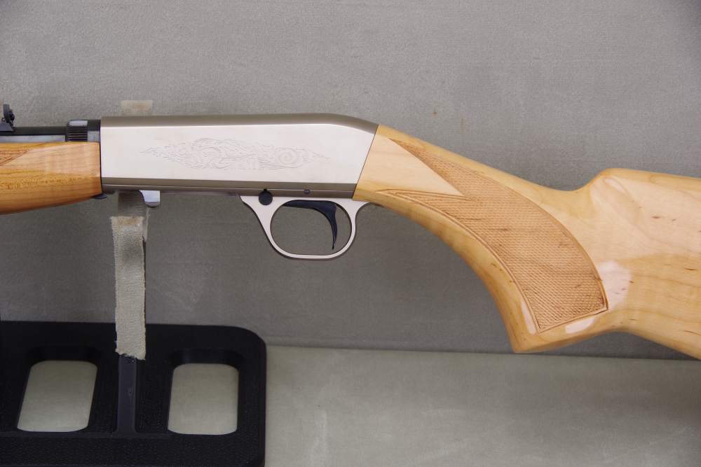 2021 Browning SA-22 22 LR 16'' Engraved Nickel Receiver Maple 100% NIB-img-9