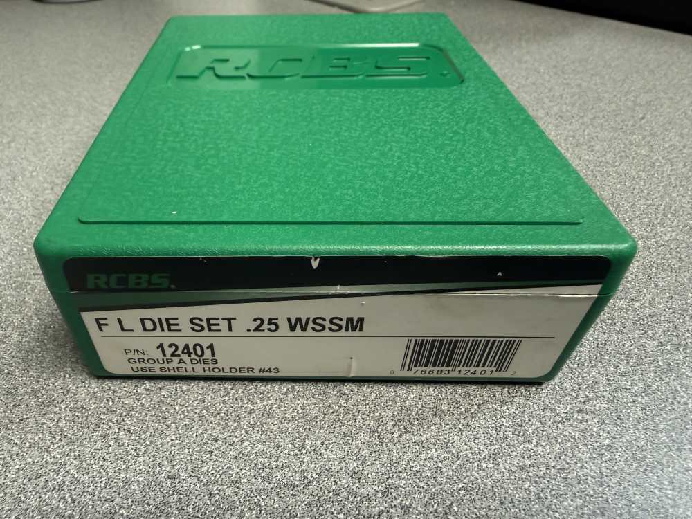 RCBS 2 piece die set .25 WSSM-img-0