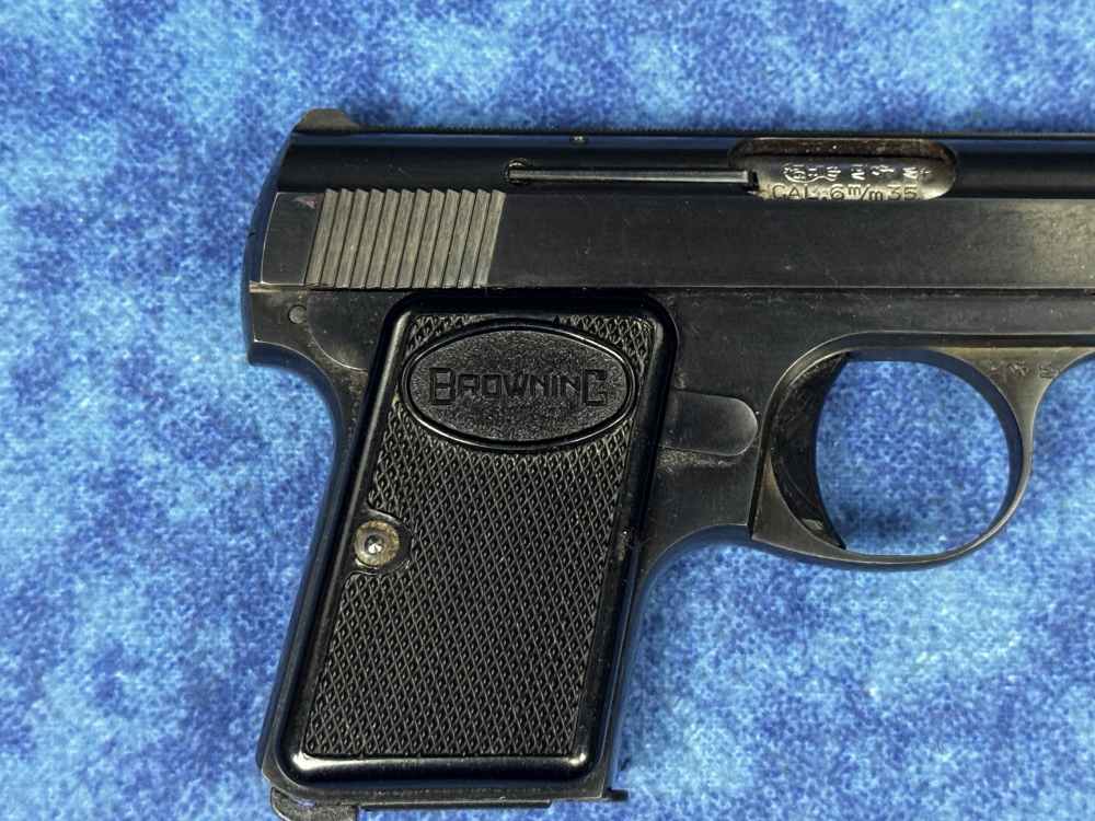 Baby Browning .25 ACP Semi-Auto Pistol Manual & Leather Case 1968 LAYAWAY-img-2