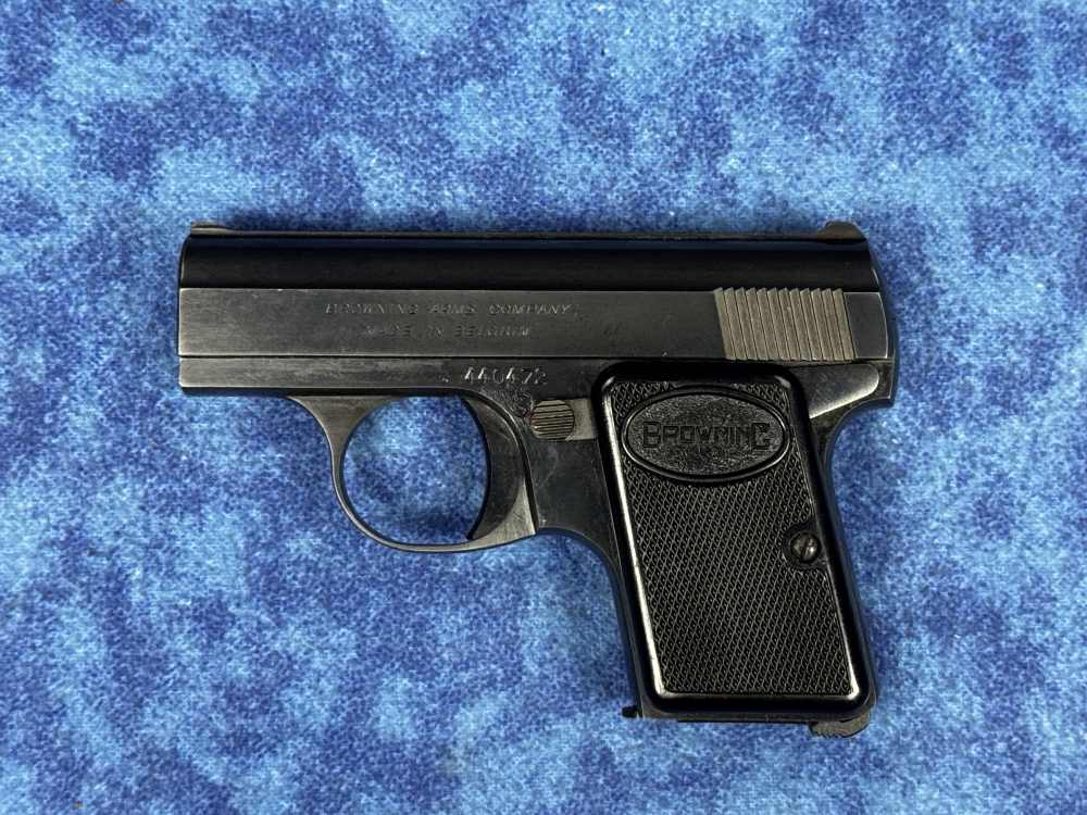 Baby Browning .25 ACP Semi-Auto Pistol Manual & Leather Case 1968 LAYAWAY-img-4