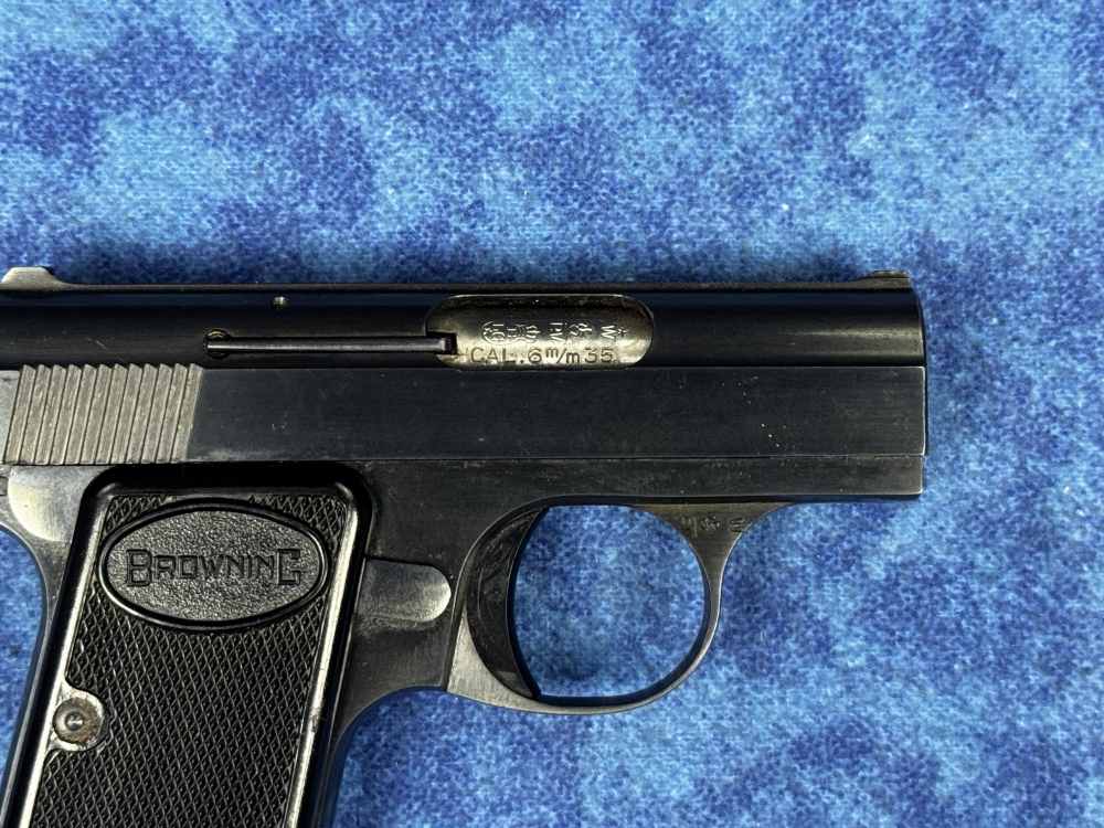 Baby Browning .25 ACP Semi-Auto Pistol Manual & Leather Case 1968 LAYAWAY-img-3