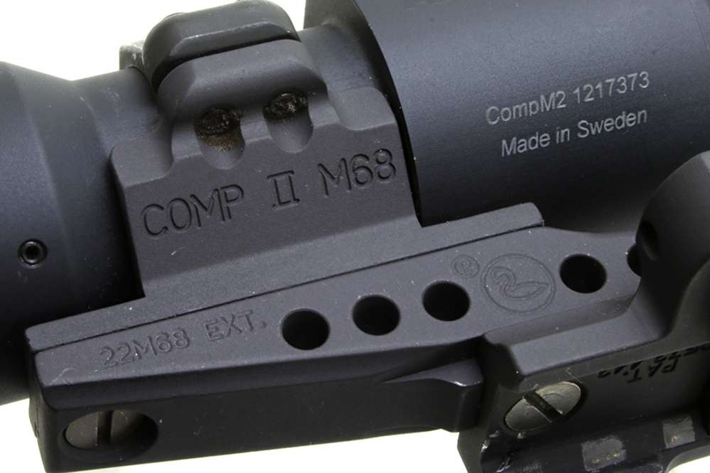 AIMPOINT CompM2 Red Dot Sight w/ ARMS17 Comp II M68 QD Mount, Works-Nice!-img-4