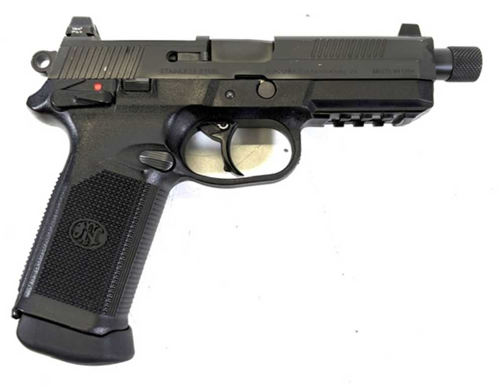 FN Herstal FNP-45 Tactical 45acp DA/SA 5.3" Threaded Barrel Optic Ready-img-0