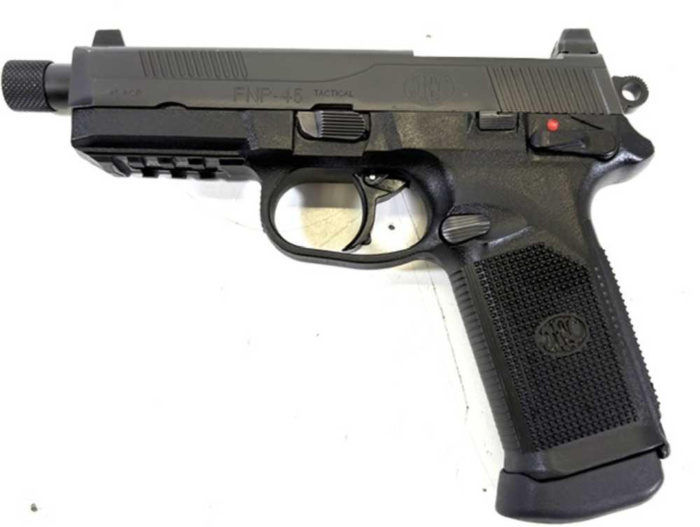 FN Herstal FNP-45 Tactical 45acp DA/SA 5.3" Threaded Barrel Optic Ready-img-1