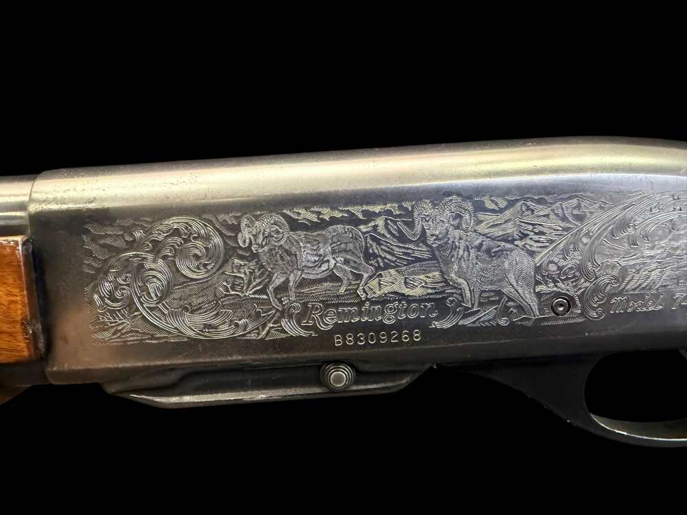 FACTORY ENGRAVED, 1994 REMINGTON 7400 ENHANCED  270 WIN WESTERN GAME SCENES-img-18