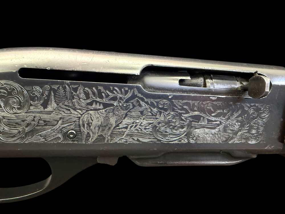 FACTORY ENGRAVED, 1994 REMINGTON 7400 ENHANCED  270 WIN WESTERN GAME SCENES-img-7