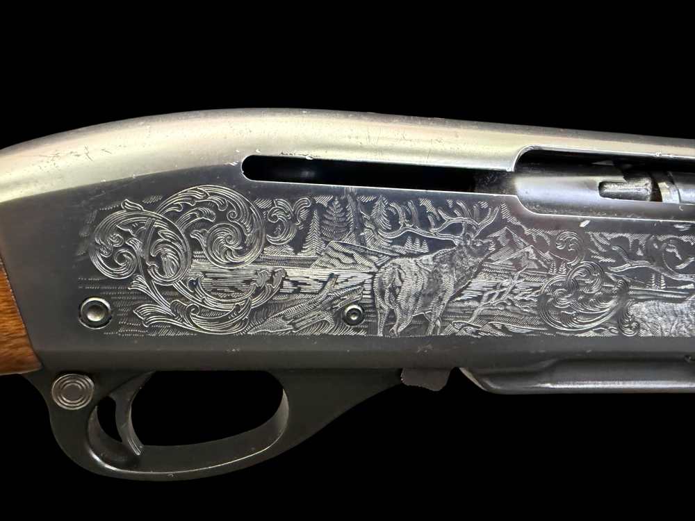 FACTORY ENGRAVED, 1994 REMINGTON 7400 ENHANCED  270 WIN WESTERN GAME SCENES-img-6
