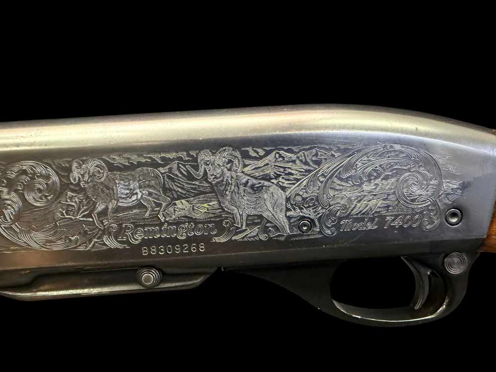 FACTORY ENGRAVED, 1994 REMINGTON 7400 ENHANCED  270 WIN WESTERN GAME SCENES-img-19