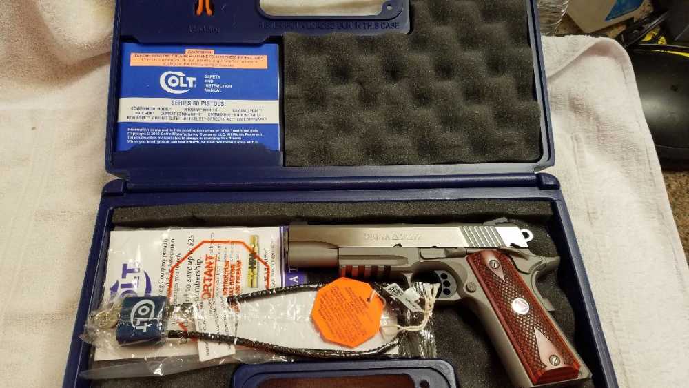 COLT DELTA ELITE 10MM RAIL GUN 5" BARREL NIB, FREE SHIPPING-img-1