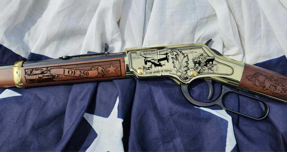 Marine Corps 250th Anniversary Engraved Henry Golden Boy -img-3