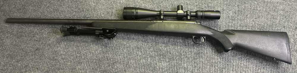 Savage Model 12 w/ 26" Varmint Bull Barrel, Tasco Scope & Bipod - 223REM-img-1