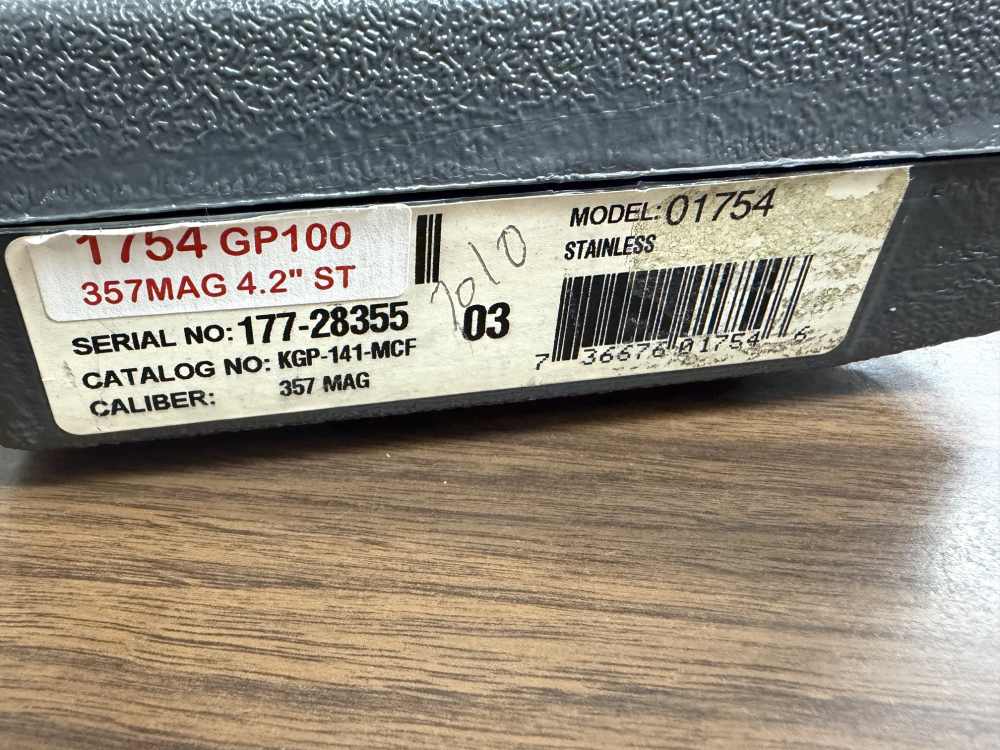 Ruger GP100 Match Champion .357 Magnum 4.2" Stainless 6-Shot w/Box-img-37