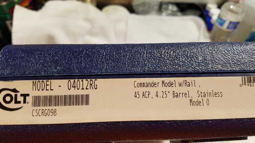 COLT CUSTOM SHOP 45 ACP COMMAMDER SPECIALCOMBAT RAIL GUN, NIB-img-13