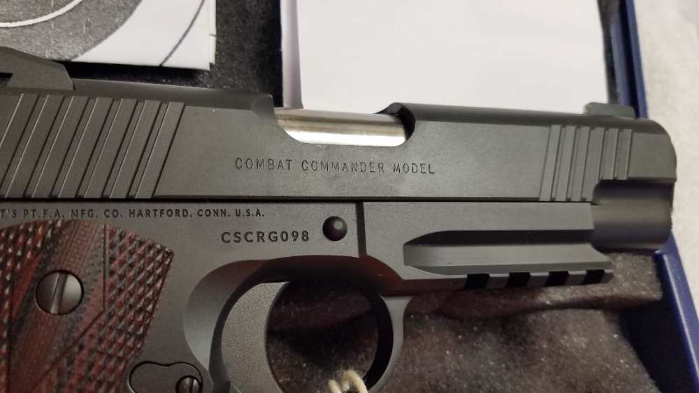 COLT CUSTOM SHOP 45 ACP COMMAMDER SPECIALCOMBAT RAIL GUN, NIB-img-6
