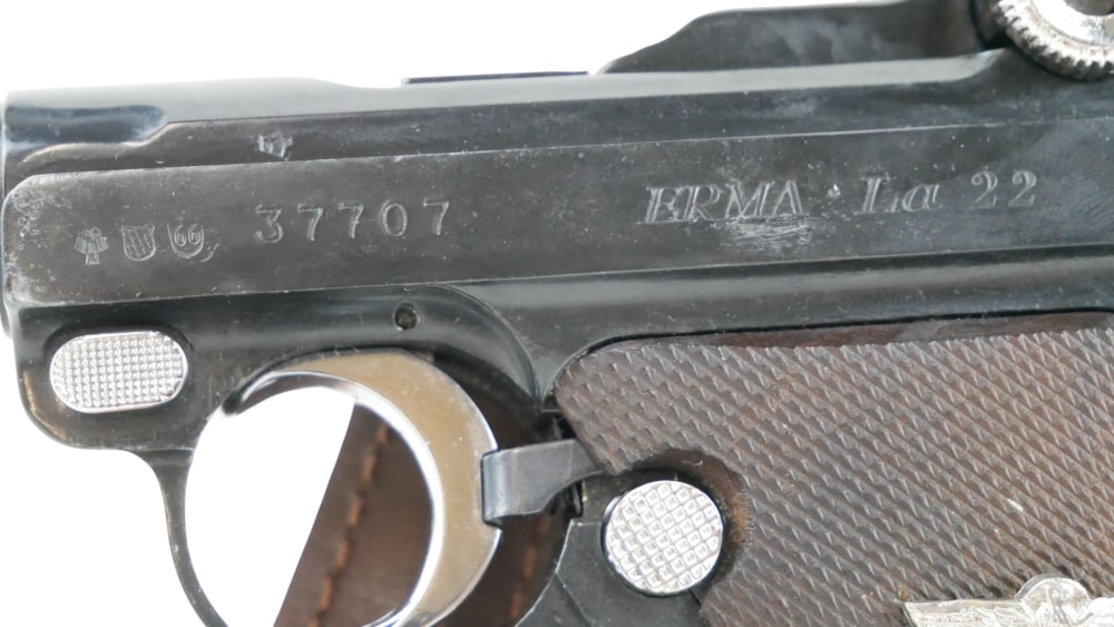USED Erma Werke LA-22 .22 LR 4.5" Good Condition Aftermarket Grips-img-11
