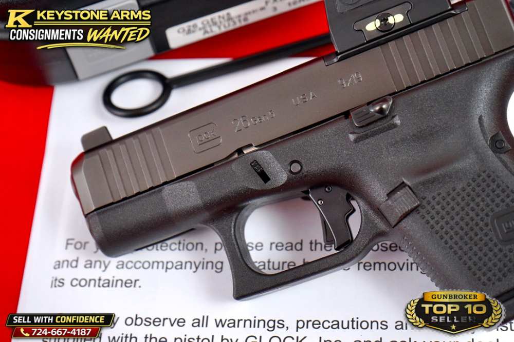 Awesome Glock G26 Gen 5 MOS 9mm w/ Holosun, Action Work & More As New-img-4