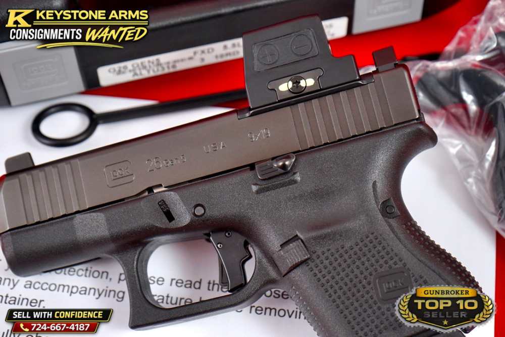 Awesome Glock G26 Gen 5 MOS 9mm w/ Holosun, Action Work & More As New-img-5