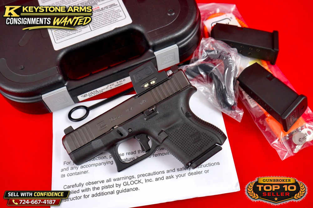 Awesome Glock G26 Gen 5 MOS 9mm w/ Holosun, Action Work & More As New-img-0