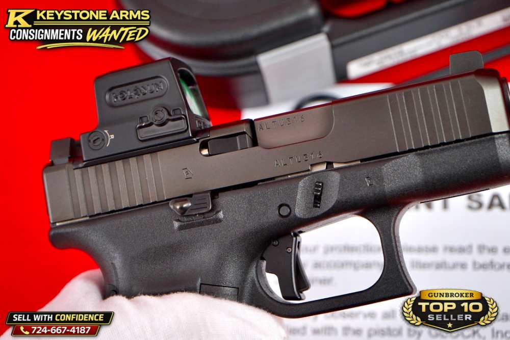 Awesome Glock G26 Gen 5 MOS 9mm w/ Holosun, Action Work & More As New-img-15