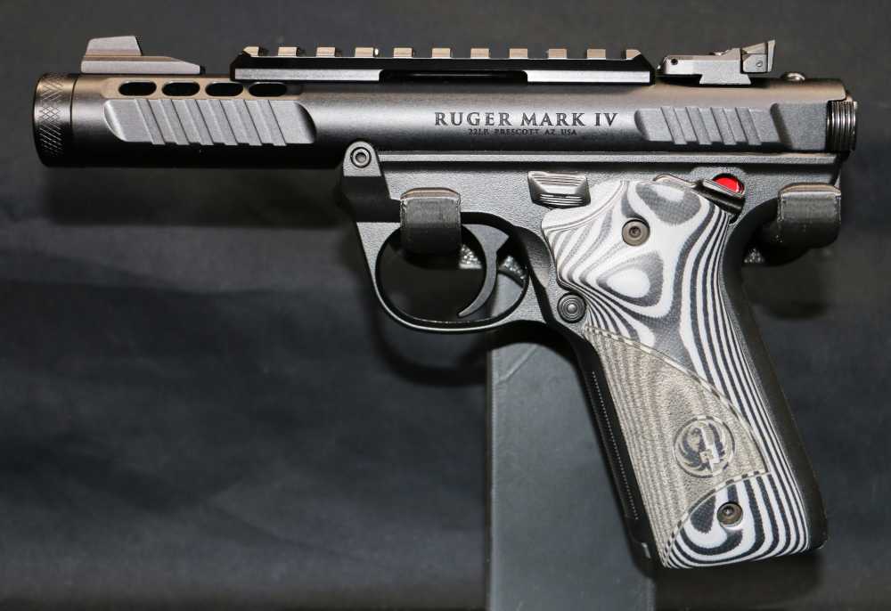 NEW! Ruger Mark IV 22/45 Lite Black/Grey 22LR 4.4" 10-Round Magazines-img-0