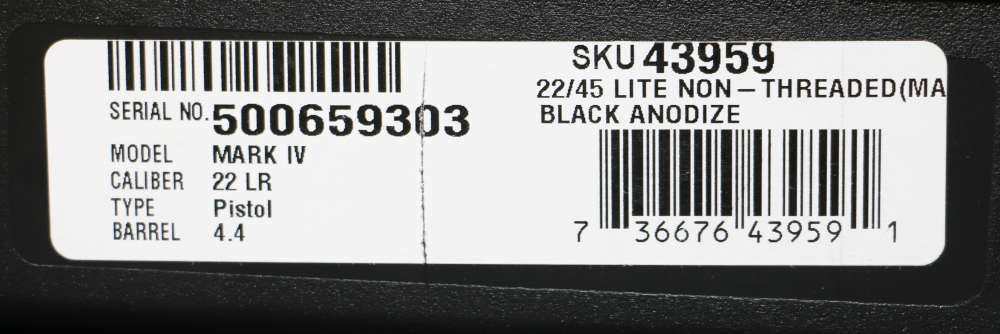 NEW! Ruger Mark IV 22/45 Lite Black/Grey 22LR 4.4" 10-Round Magazines-img-23