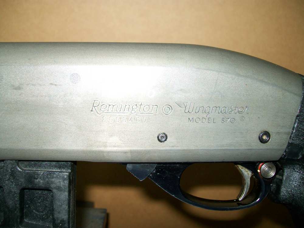 POLICE TRADE-IN REMINGTON 870 WINGMASTER PISTOL GRIP PUMP SHOTGUN-img-1