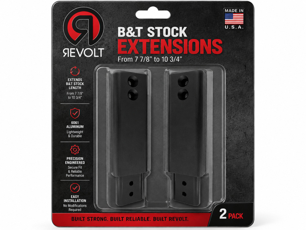RevoltMfg Extensions for B&T Telescopic Stock for APC9/40/45 GHM9 MP5-img-0