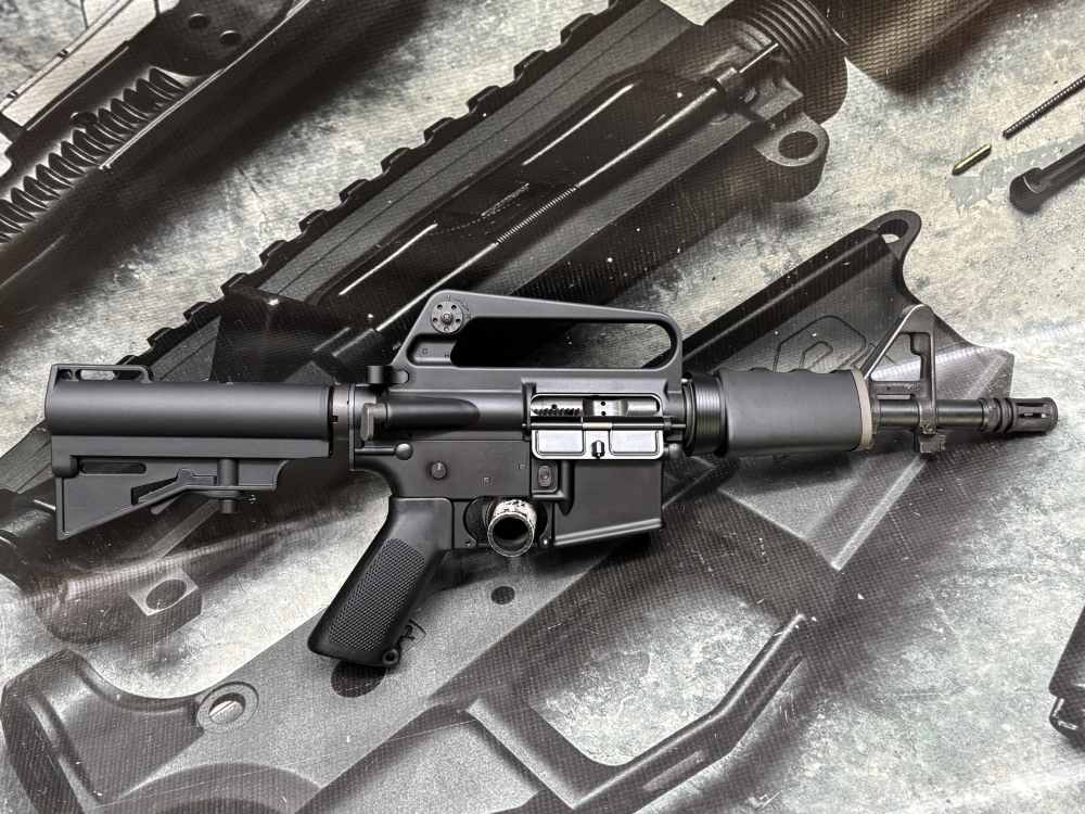 607 CAR-15 XM177 DOE 5.56 retro clone M16A1 lower 8" kitty kat -img-0