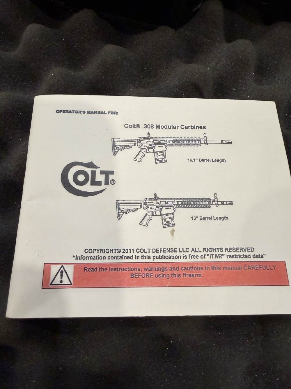 Colt LE901 First 100 Produced - Factory Letter -img-9