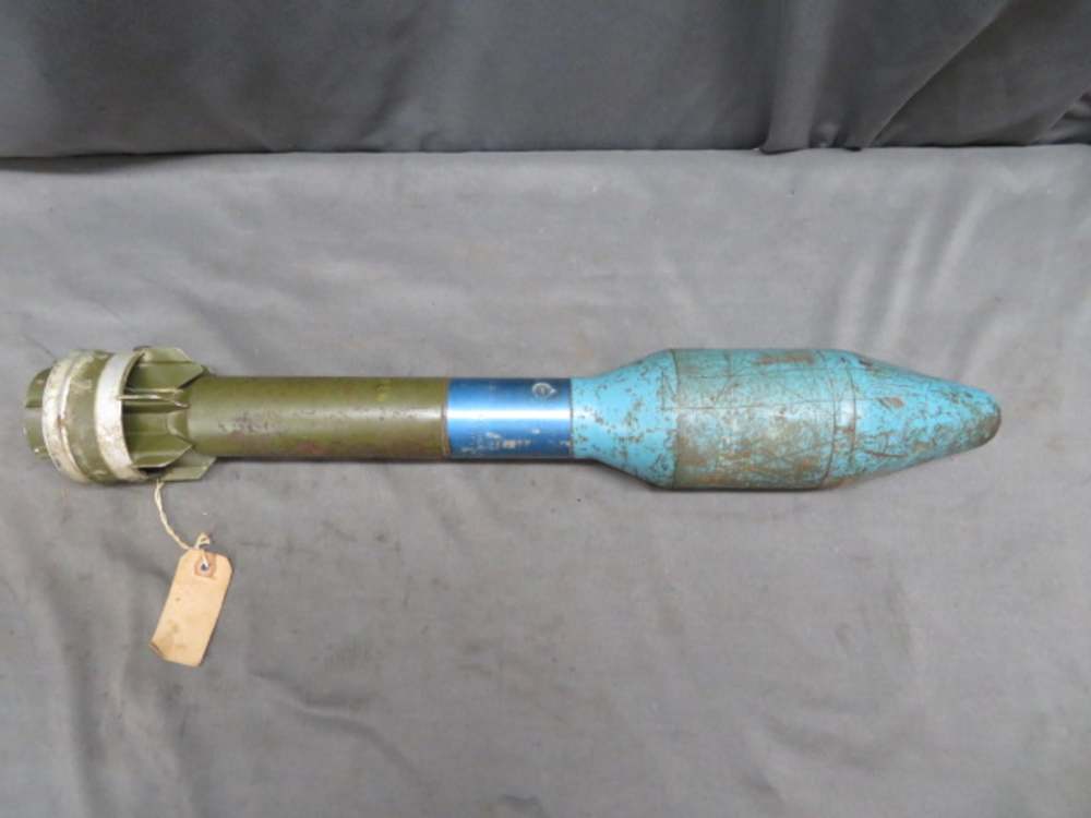KOREAN WAR US M29A2 3.5 INCH SUPER BAZOOKA PRACTICE ROCKET-1953 w/TAG-img-1
