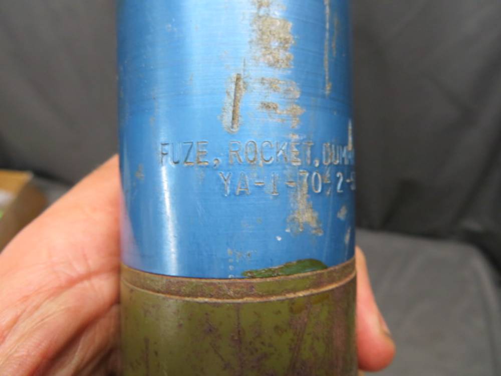 KOREAN WAR US M29A2 3.5 INCH SUPER BAZOOKA PRACTICE ROCKET-1953 w/TAG-img-3