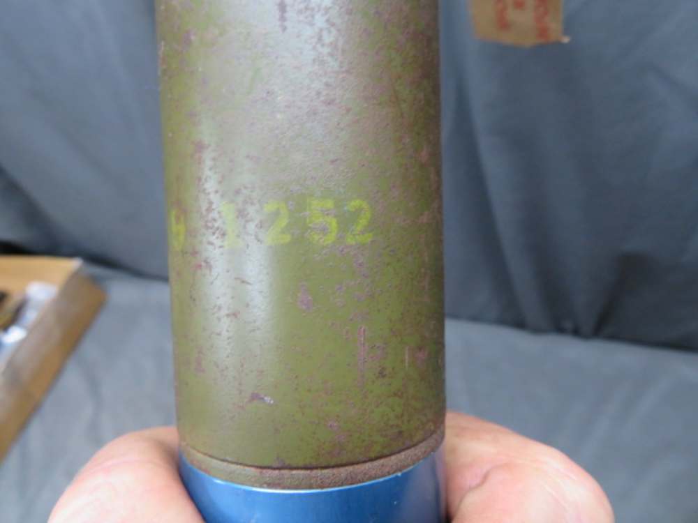 KOREAN WAR US M29A2 3.5 INCH SUPER BAZOOKA PRACTICE ROCKET-1953 w/TAG-img-7