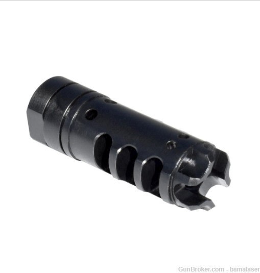 AR-15 (.223/5.56) 1/2?x28 Muzzle Brake – Steel-img-1