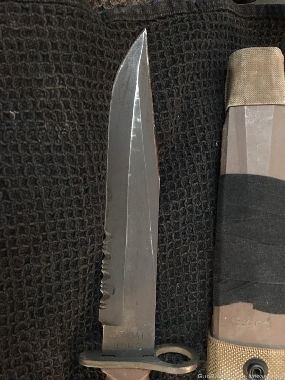 AR 15 Bayonet Ontario-Bayonet model 3-S USMC 1of 3000 made -img-1