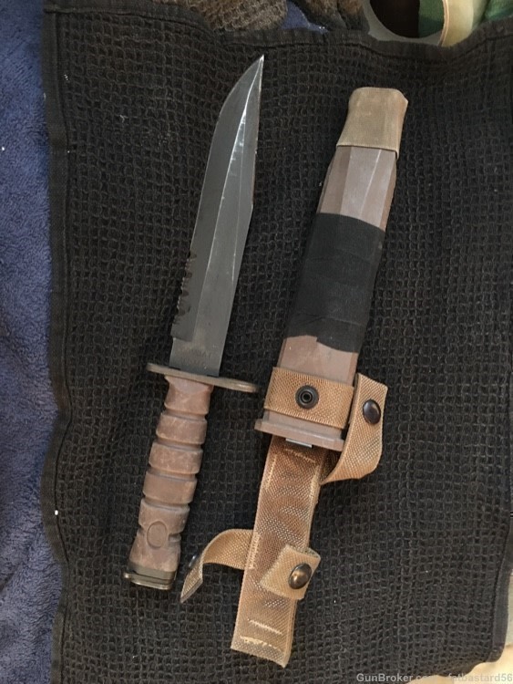 AR 15 Bayonet Ontario-Bayonet model 3-S USMC 1of 3000 made -img-0
