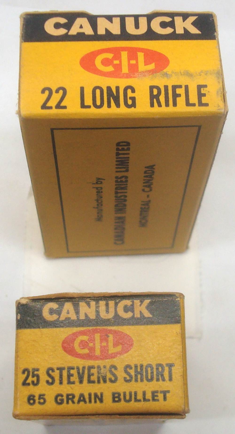 44 CANUCK 25 Stevens Short 65 grain RUSTLESS NOS brass VINTAGE ammunition-img-2