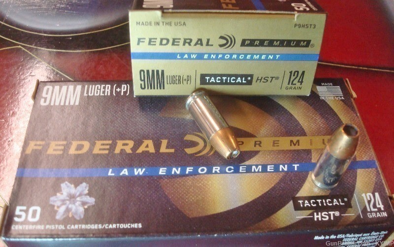 200 Federal 9mm HST 124 gr JHP +P LE TACTICAL P9HST3 new ammunition-img-3