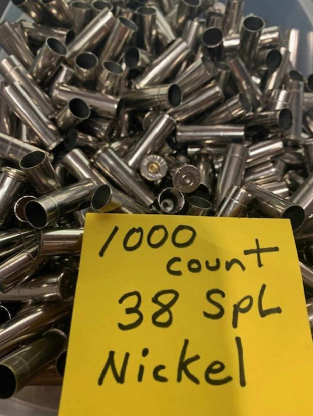 1000 Count mixed 38 SPL Nickel casings-img-0