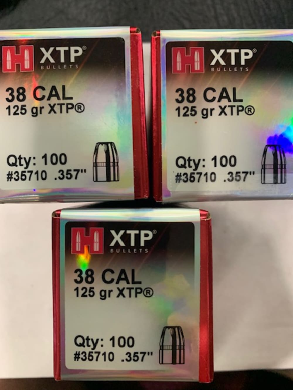 300 Count Hornady 38cal 125gr XTP part 35710-img-0