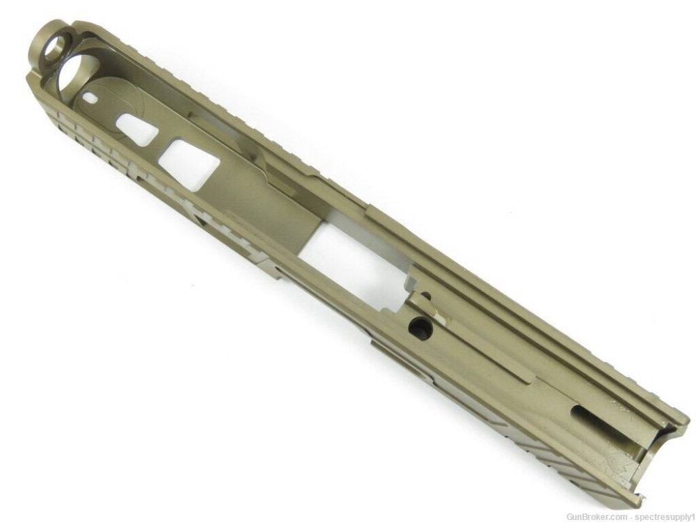 New 9mm Venom Vortex Custom Cut FDE Finish Slide For Glock 17 Gen 1-3 G17-img-2